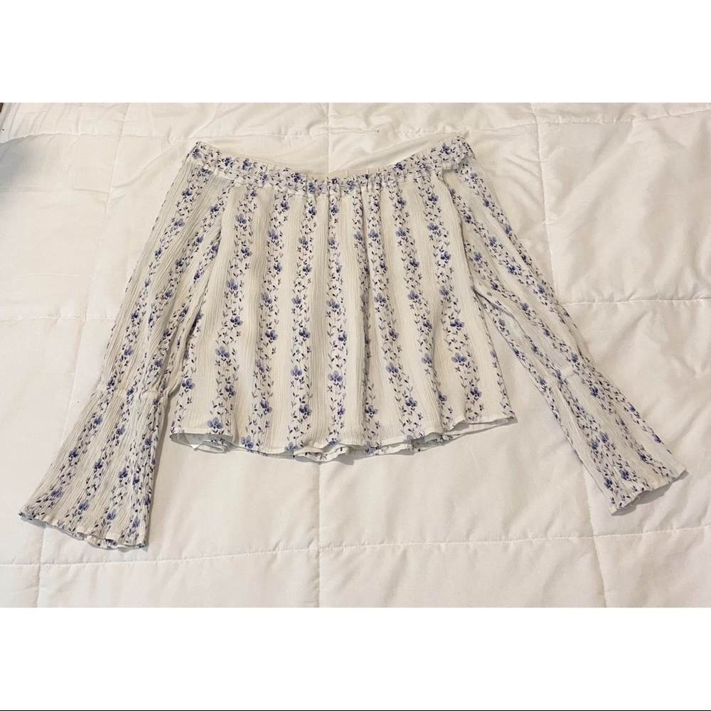 Club Monaco Floral Off the Shoulder Top